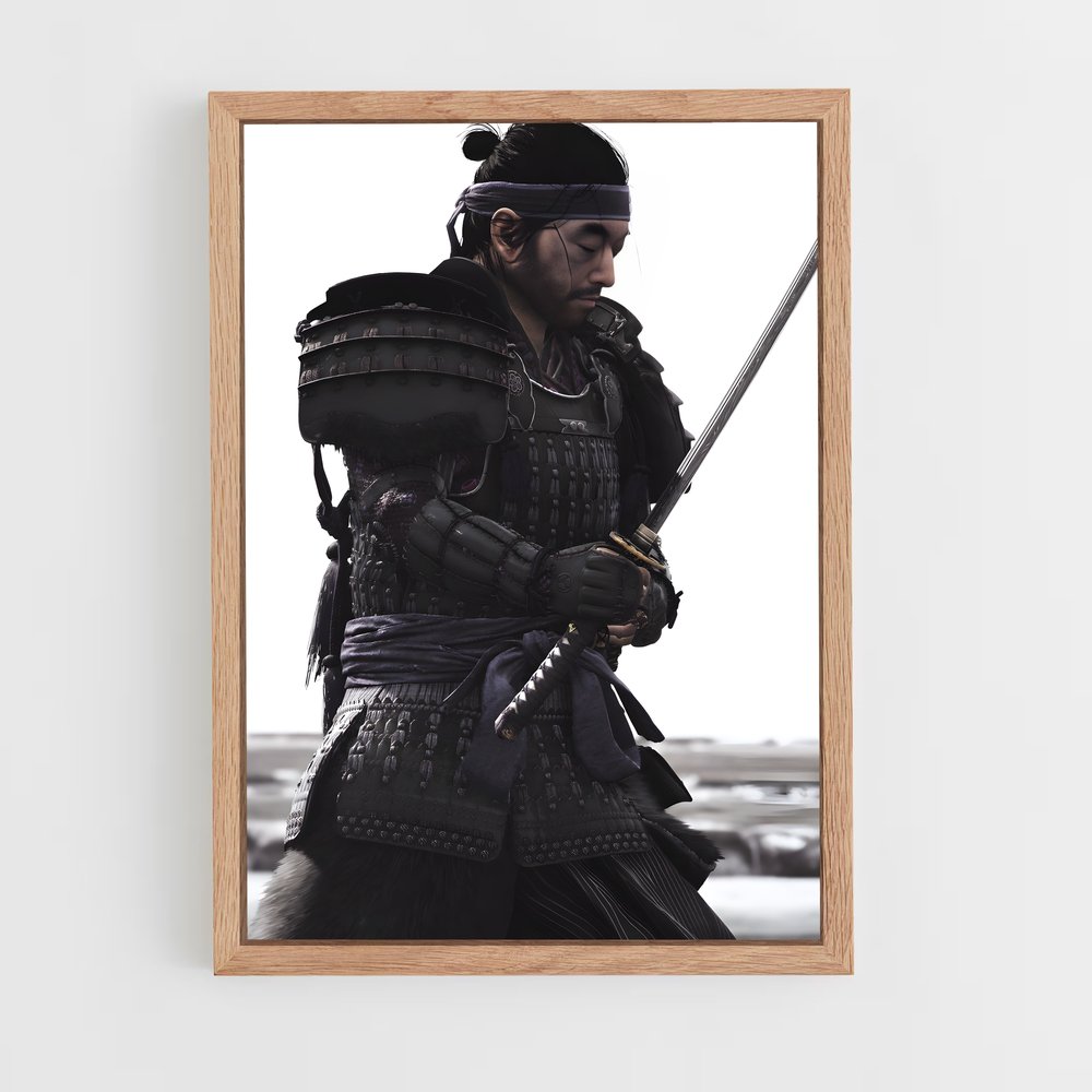 Poster Khotun le Samouraï – affiche Ghost of tsushima (vue 4)